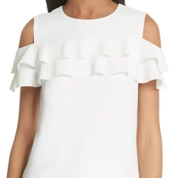 Ted Baker Cold Shoulder Blouse // size 1 - Picture 1 of 5
